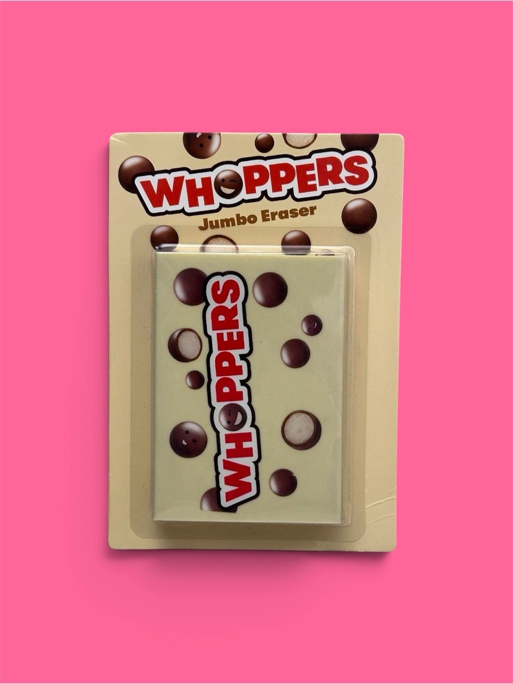 WHOPPERS Hershey's Malted Milk candy Jumbo Eraser Retro School Supplies Novelty